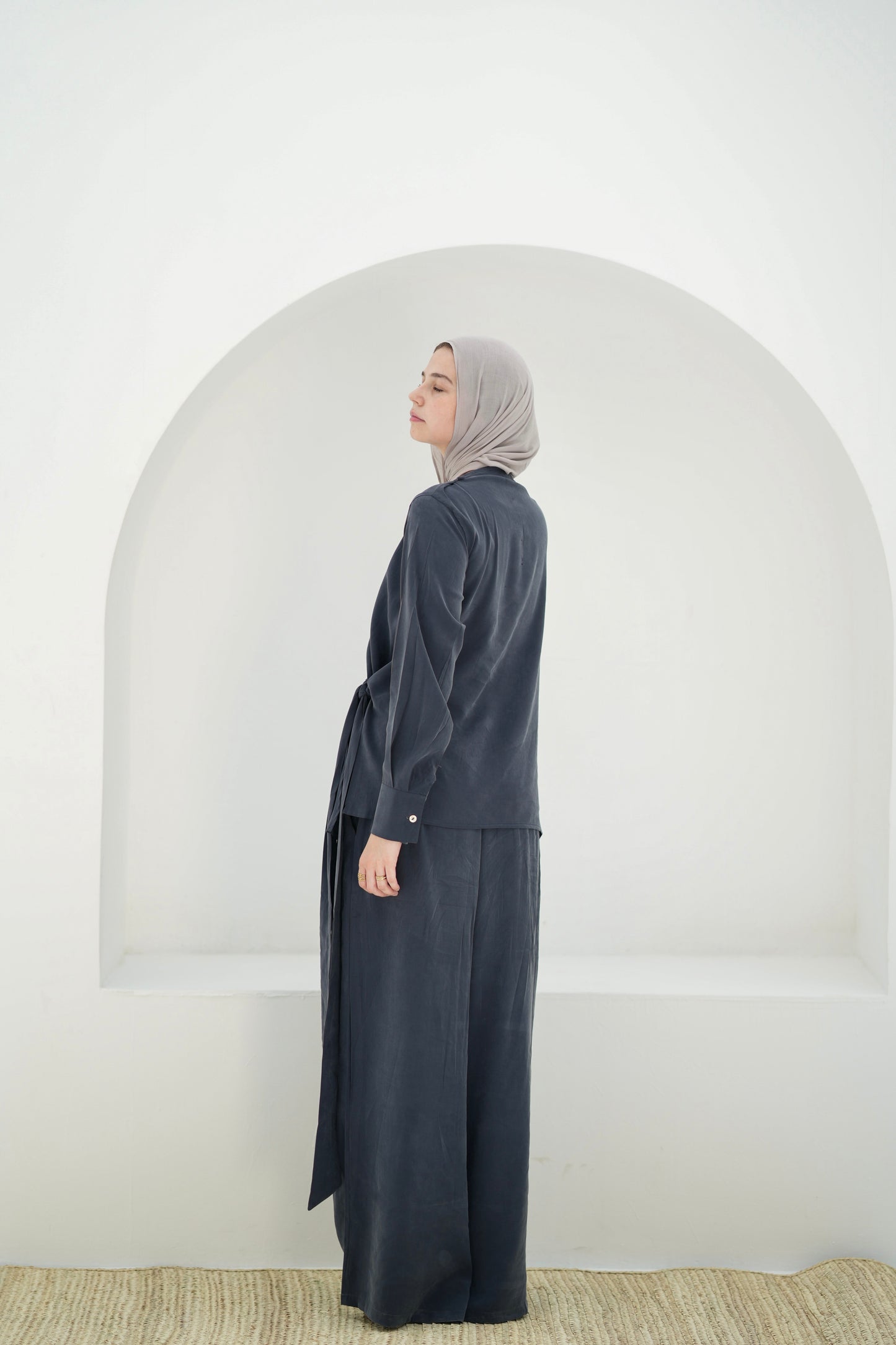Flowing Set- Smoke Grey
