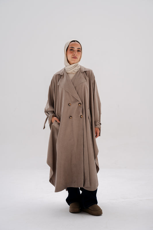Sway coat in coffe