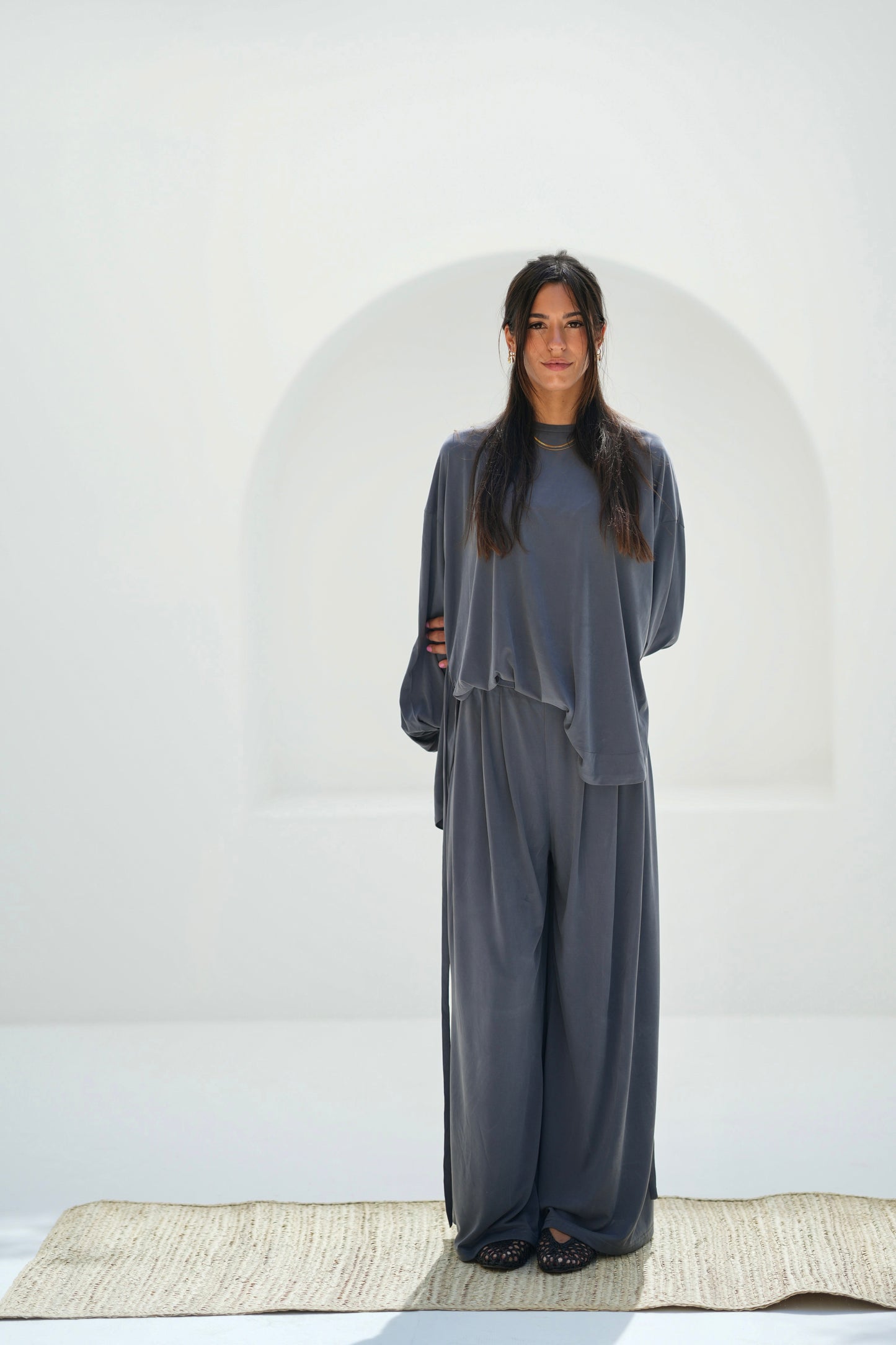 Drape Set-Dark gery