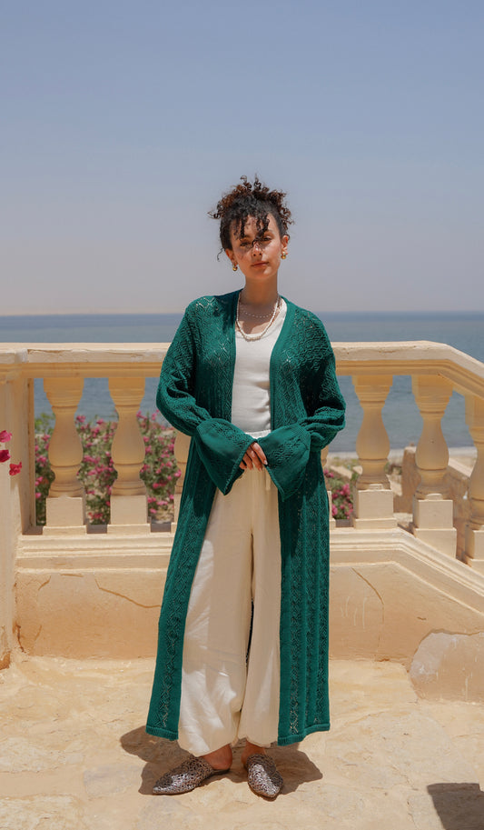 Coastal Cardigan-Green