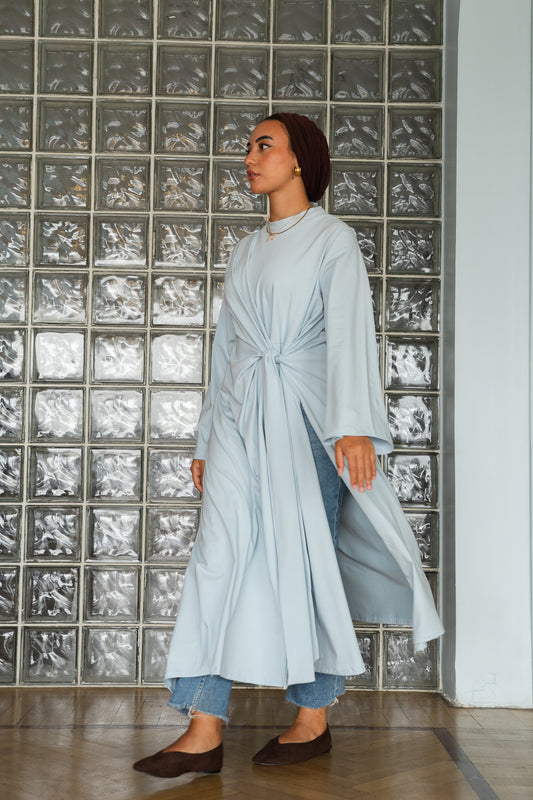 Soft knot Top-babyblue