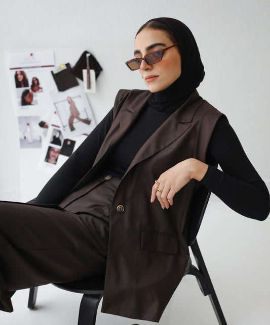 Vest Set - Brown