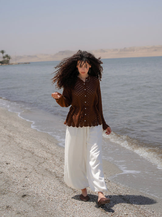 Breeze Cardigan-Brown
