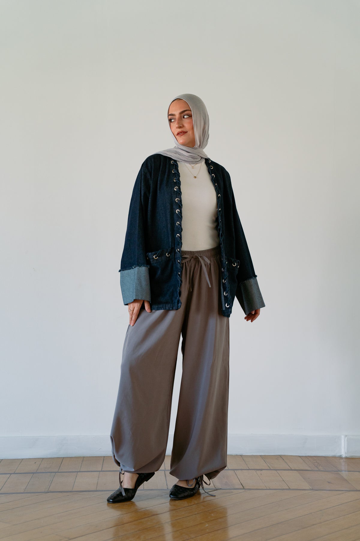 Denim Loop Jacke
