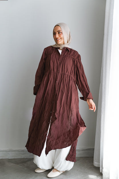 Crushed shirt-Maroon