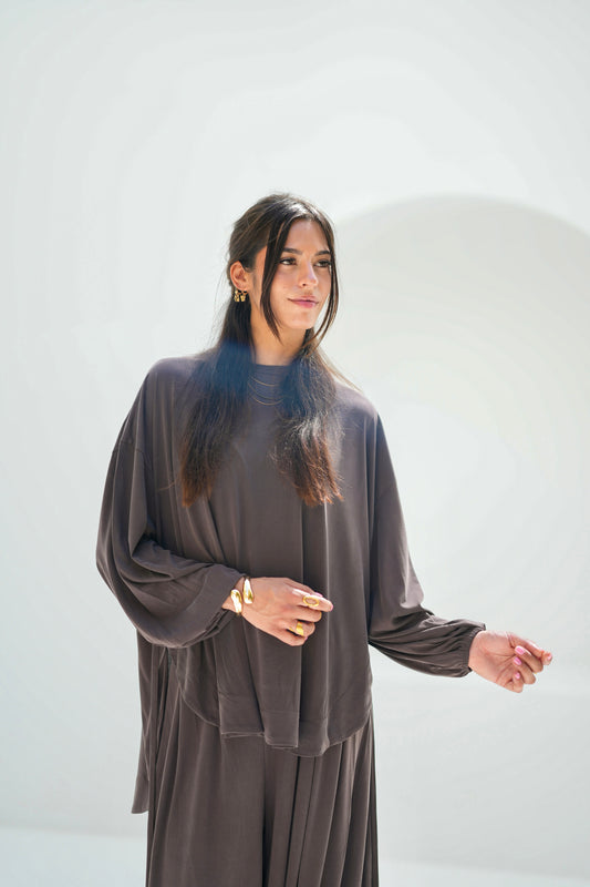 Drape Set-Brown