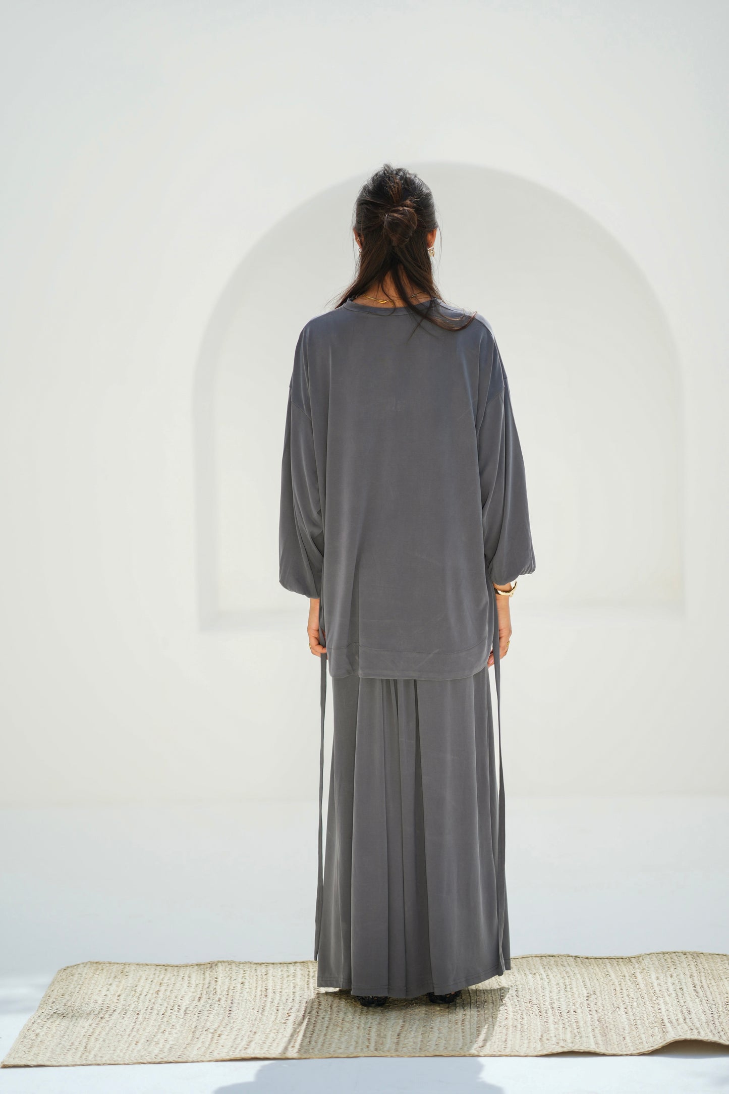 Drape Set-Dark gery