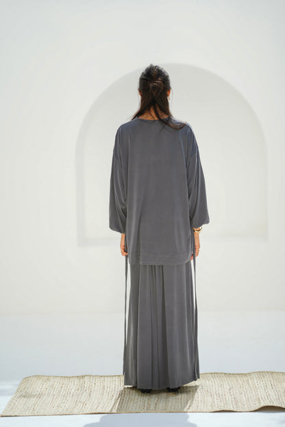 Drape Set-Dark gery