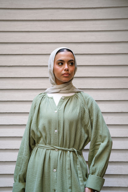 Muslin Breeze Shirt-Olive