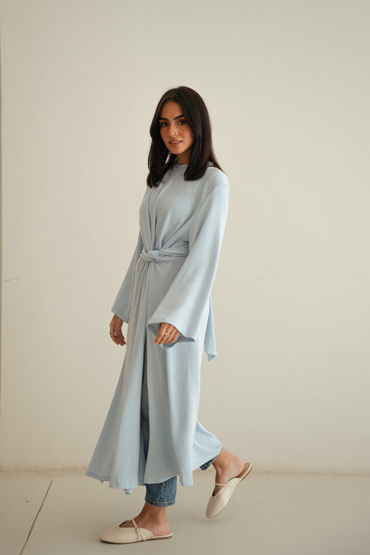 Soft knot Top-babyblue