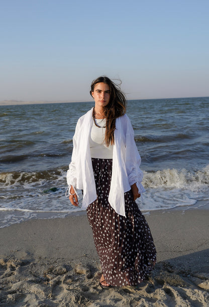 Seaside Skirt-Brown