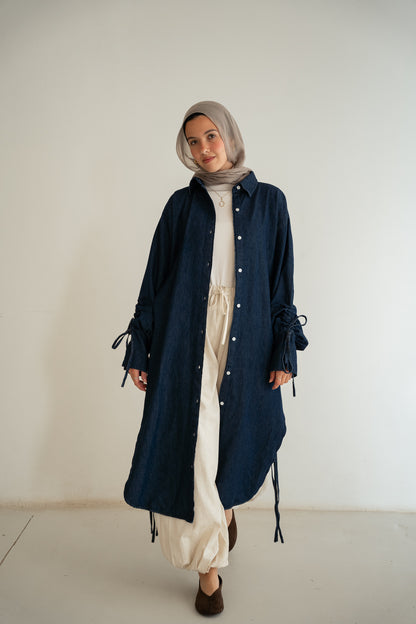 Ribbon Denim shirt