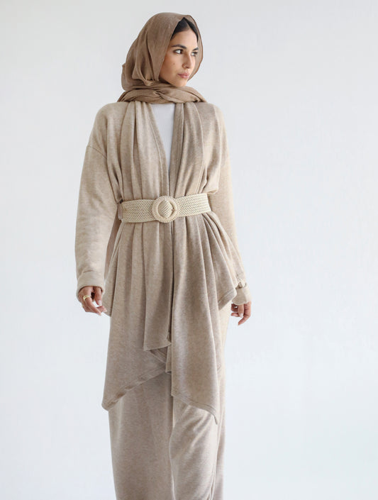 Knit Drape Set -Beige