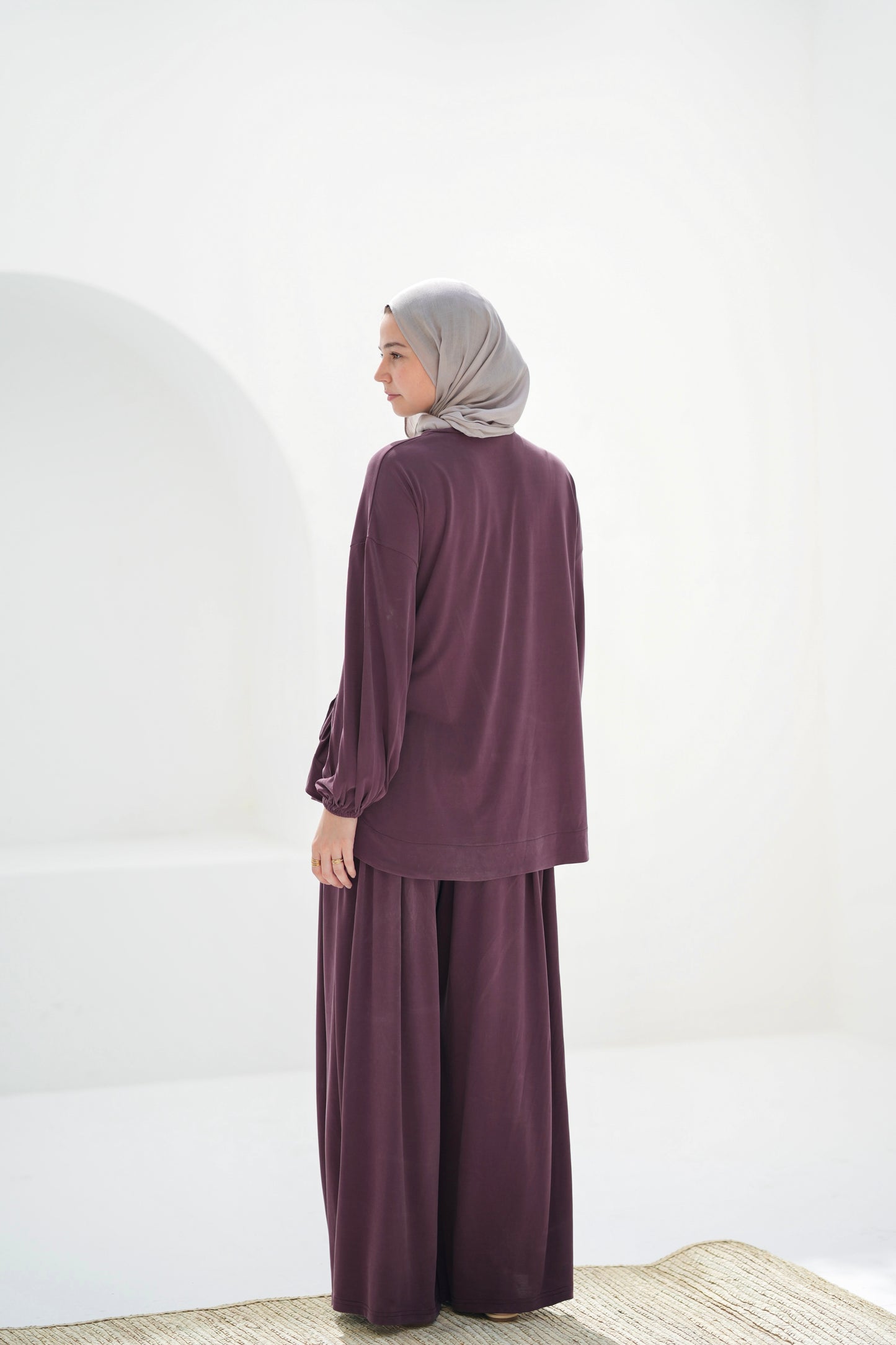 Drape Set-Maroon
