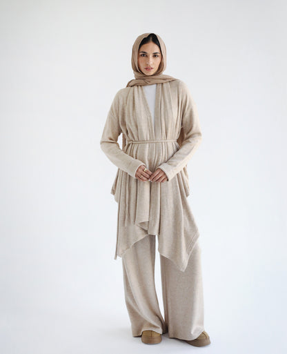 Knit Drape Set -Beige