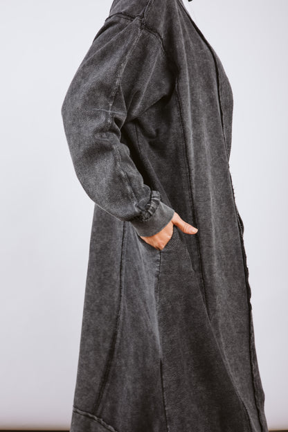 Milton Cardigan - Black Wash