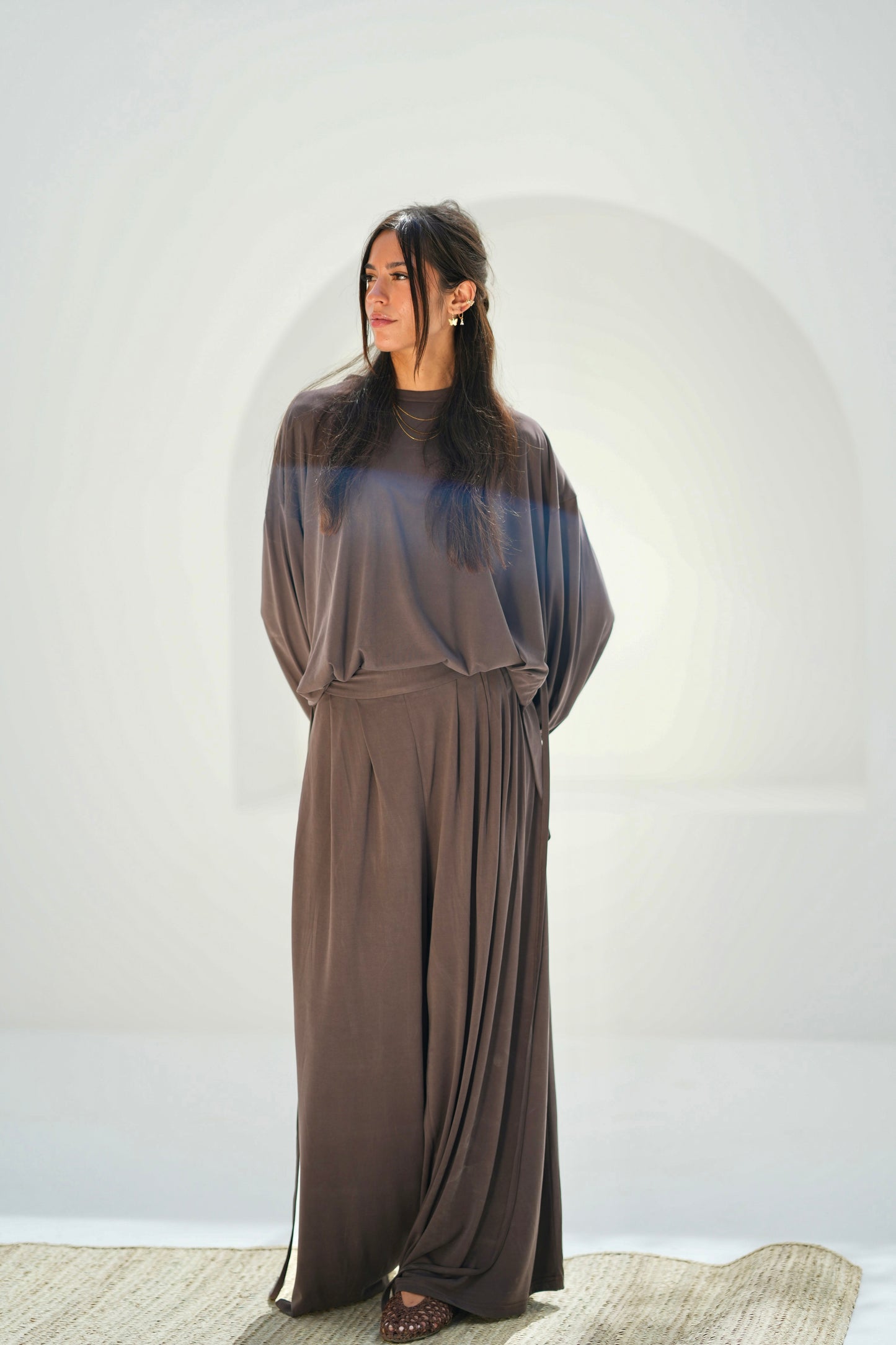 Drape Set-Brown