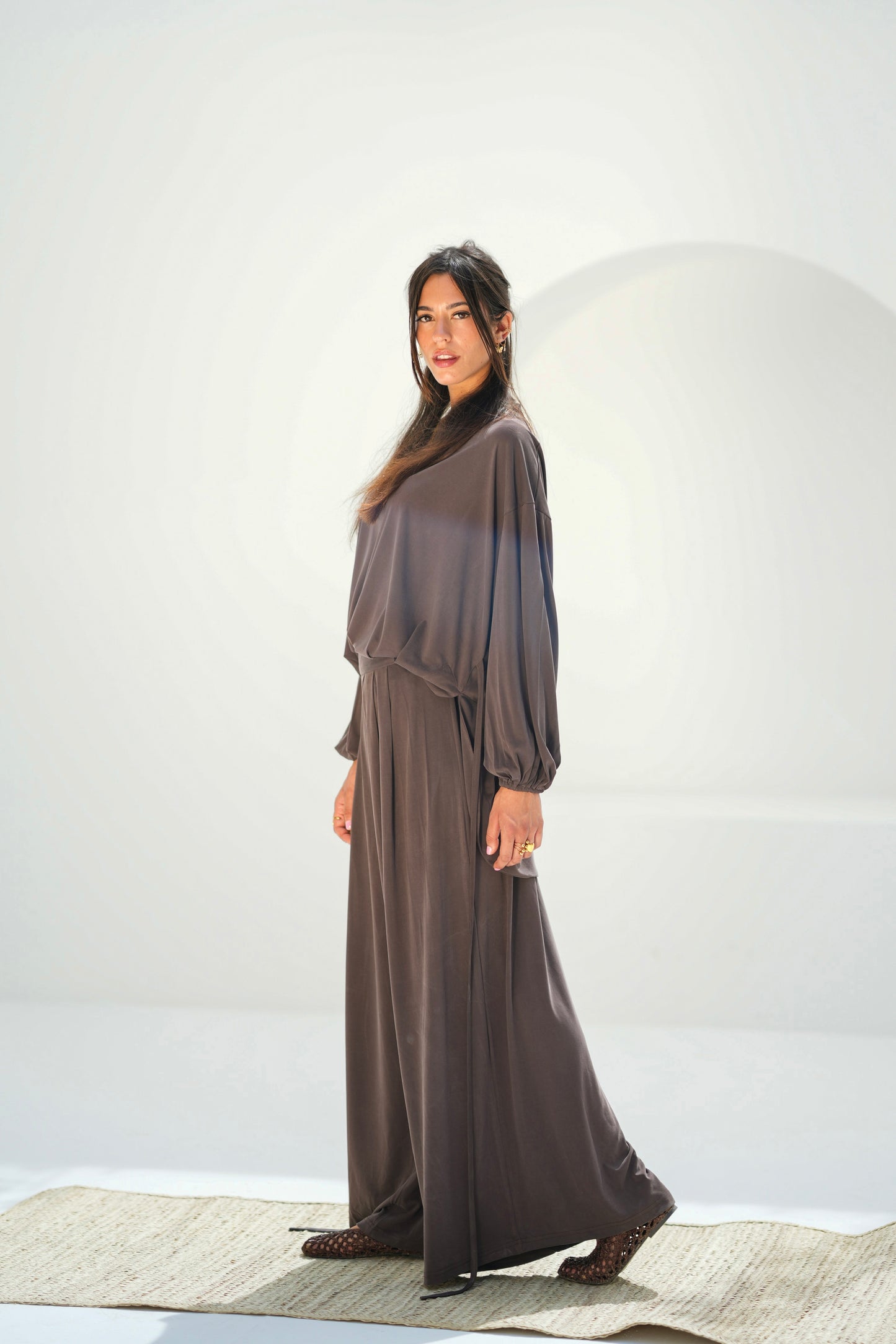 Drape Set-Brown
