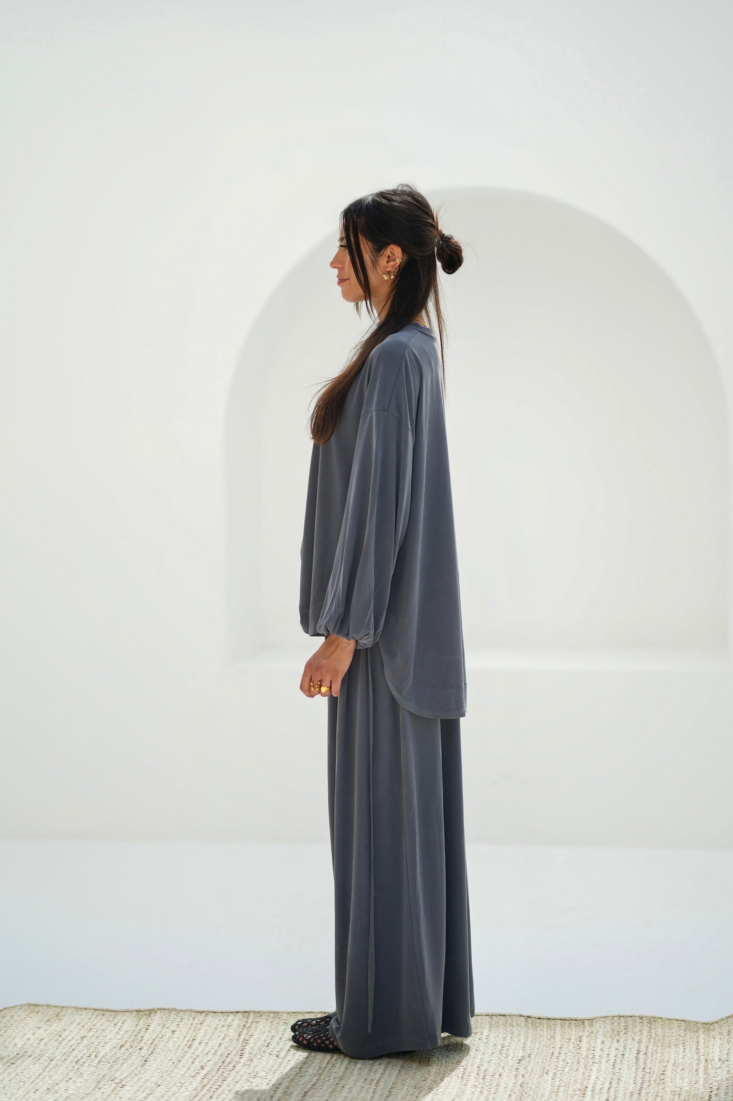 Drape Set-Dark gery