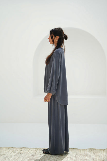 Drape Set-Dark gery