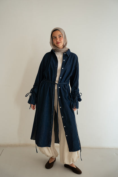 Ribbon Denim shirt