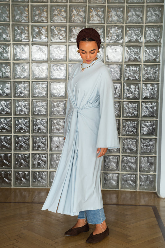 Soft knot Top-babyblue