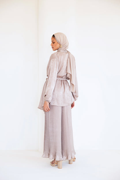 Pleated shimmer set (cafe)
