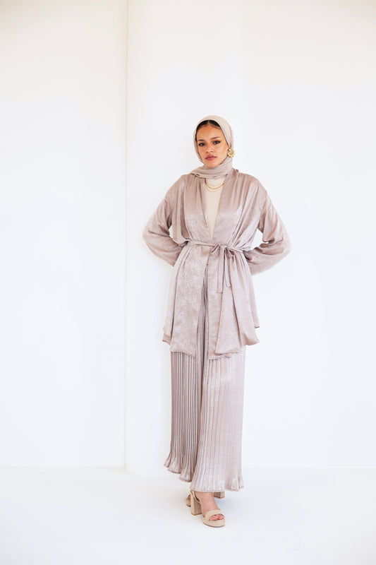 Pleated shimmer set (cafe)