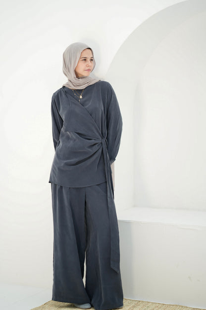 Flowing Set- Smoke Grey