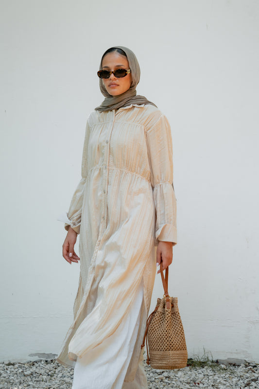 Crushed shirt ( beige)